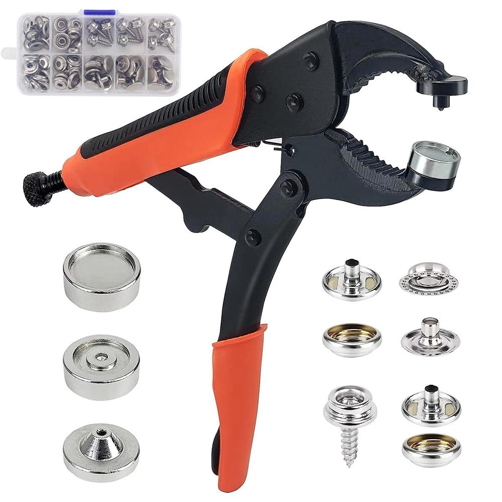 Snap Button Plier - คีมติดกระดุมสแนป สแตนเลส ปรับได้ ใช้สำหรับซ่อมผ้าใบคลุมเรือ ผ้าใบกันน้ำ และผ้าใบคลุมอื่นๆ