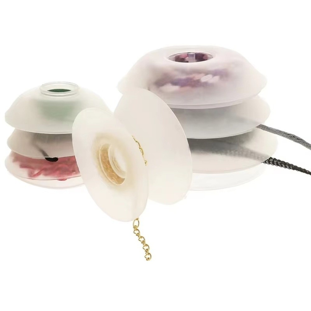 Thread Bobbins Empty - หลอดด้ายเปล่า หลอดด้ายบ็อบบินเปล่า หลอดด้ายบ็อบบิน บ็อบบินสำหรับเย็บผ้า อุปกรณ์ปักครอสสติช อุปกรณ์ม้วนด้ายสำหรับงานปักริบบิ้น