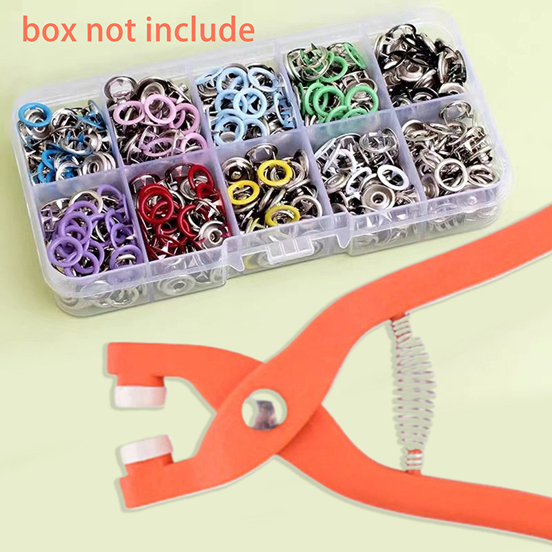 Snap Button Plier - ชุดเครื่องมือคีม 1 ชิ้น สำหรับติดกระดุมโลหะสีสันสดใส แบบกลวงและแบบตัน สำหรับติดตั้งบนเสื้อผ้าและกระเป๋า