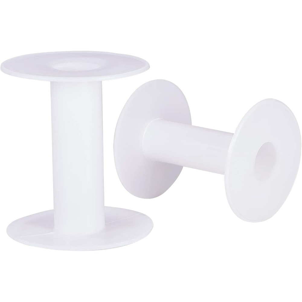 Thread Bobbins Empty - 20ชิ้น3นิ้วหลอดด้ายลวดพลาสติกเปล่าสำหรับงานหัตถกรรมสายเชือกลวดสลิงโซ่
