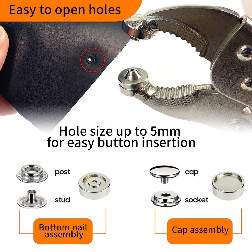 คีมติดกระดุมสแนป สแตนเลส ปรับไ - Snap Button Plier บทวิจารณ์และราคา