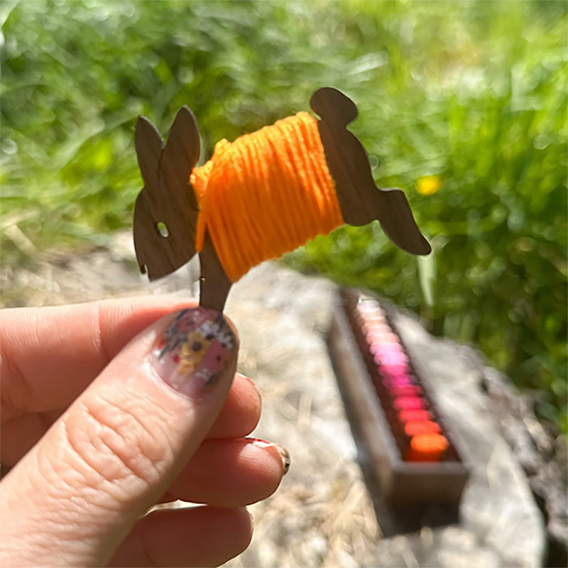 ชุดกระสวยแมวแกะสัตว์ทำจากไม้ชุ - Embroidery Floss Thread บทวิจารณ์และราคา