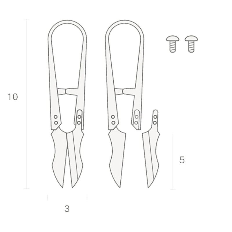 กรรไกรทองเหลืองขนาดเล็ก กรรไกร - Embroidery Floss Thread บทวิจารณ์และราคา