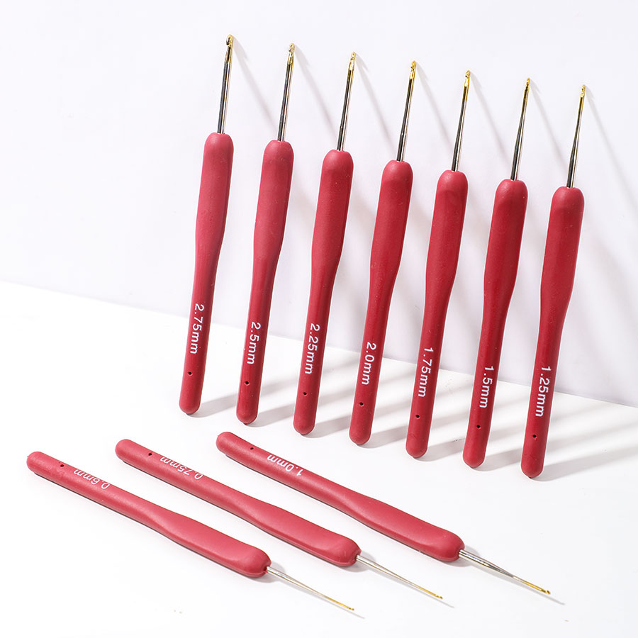 10pcs สีแดงชุดถักชุดซิลิโคนถัก - Textile Sewing Kit บทวิจารณ์และราคา