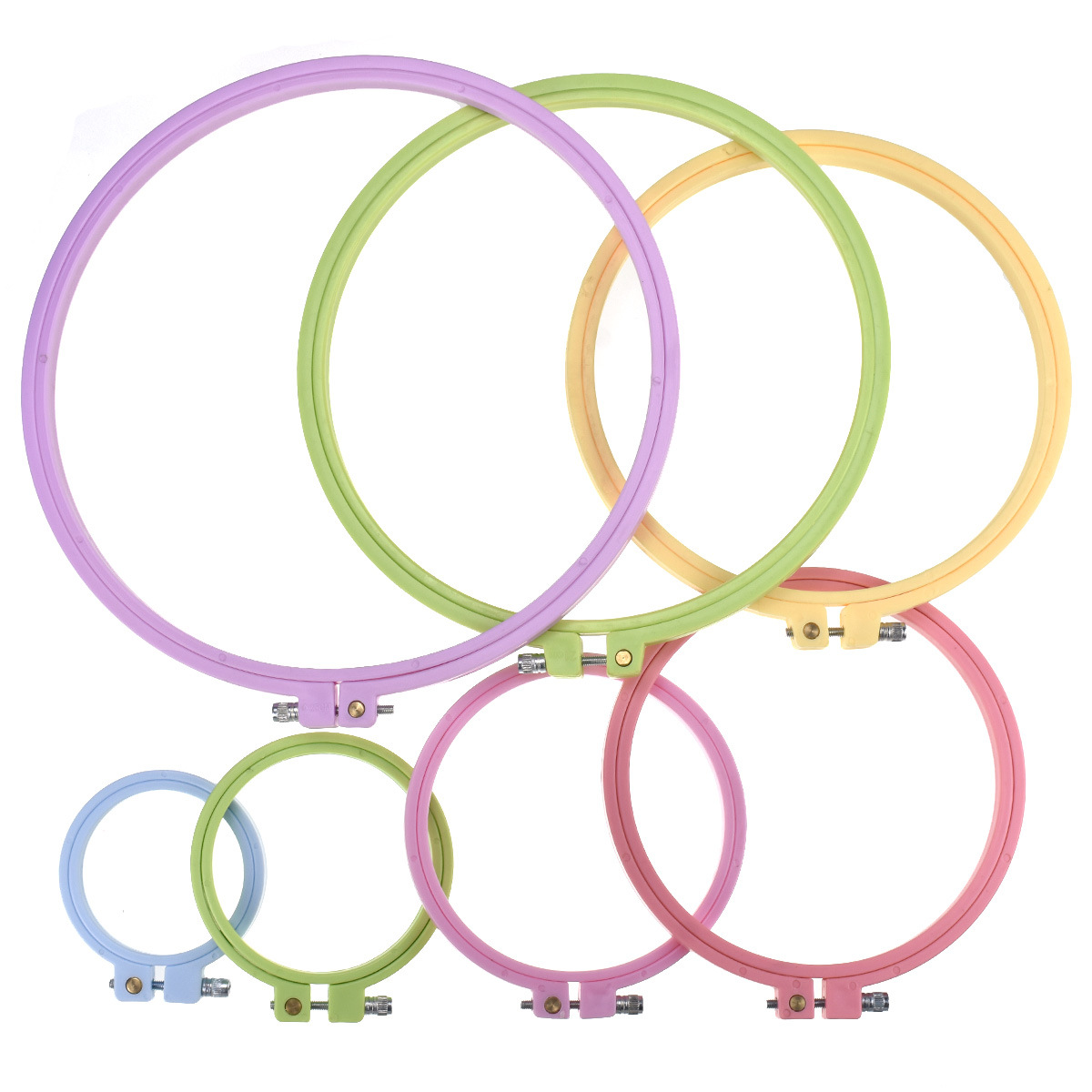 ห่วงปักผ้าพลาสติกขนาด 7-25 ซม. - Textile Sewing Kit บทวิจารณ์และราคา
