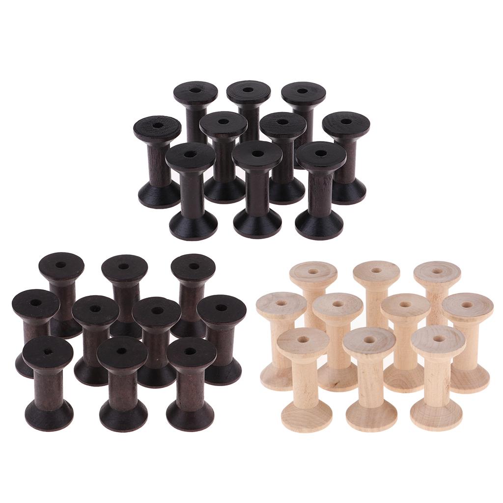 กระสวยไม้สไตล์วินเทจ ผิวเรียบ  - Thread Bobbins Empty บทวิจารณ์และราคา