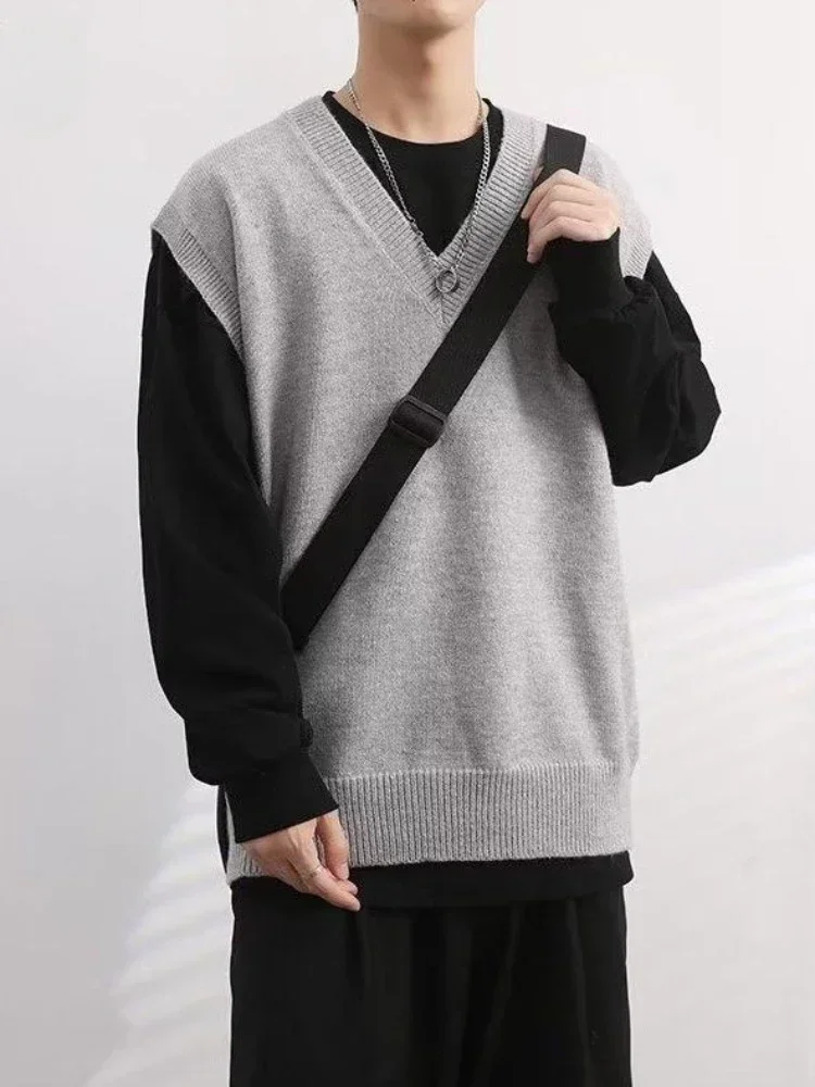 เสื้อกั๊กไหมพรมสีเบจ คอวี แขนก - Sewing Vest บทวิจารณ์และราคา
