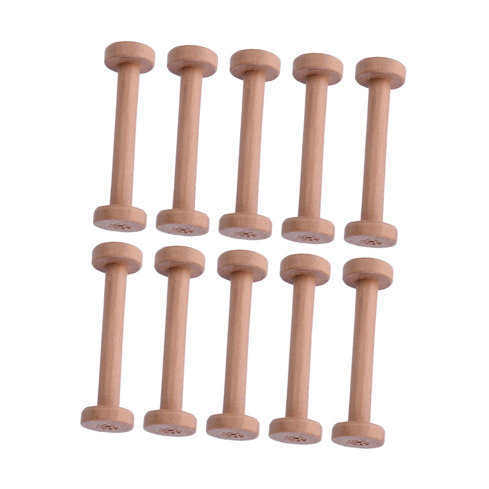 แกนไม้สำหรับงานฝีมือ 10 ชิ้น ผ - Thread Bobbins Empty บทวิจารณ์และราคา