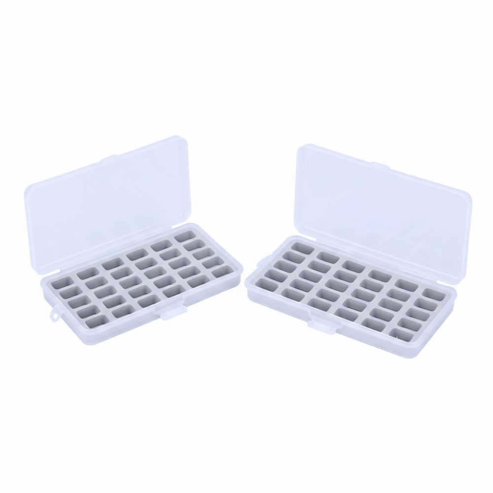 กล่องเก็บหลอดด้ายพลาสติกใส 2 ช - Thread Bobbins Empty บทวิจารณ์และราคา
