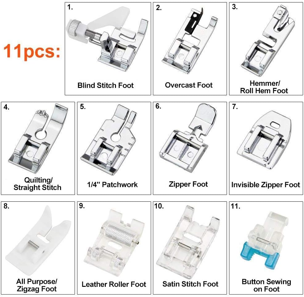 ชุดตีนผีจักรเย็บผ้า 11 ชิ้น -  - Sewing Machine Fabric บทวิจารณ์และราคา