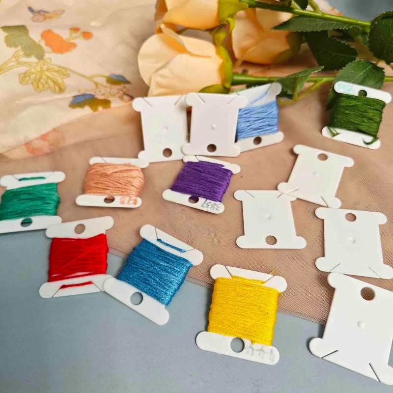 1 ชุด หลอดด้ายปัก ที่เก็บอุปกร - Embroidery Floss Thread บทวิจารณ์และราคา