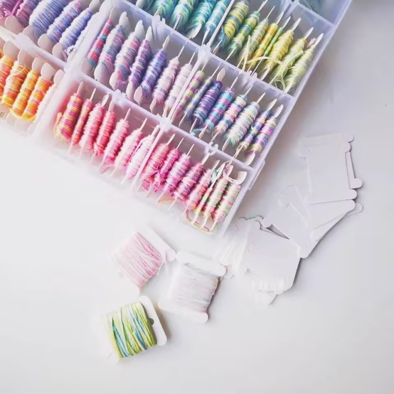 1 ชุด หลอดด้ายปัก ที่เก็บอุปกร - Embroidery Floss Thread บทวิจารณ์และราคา