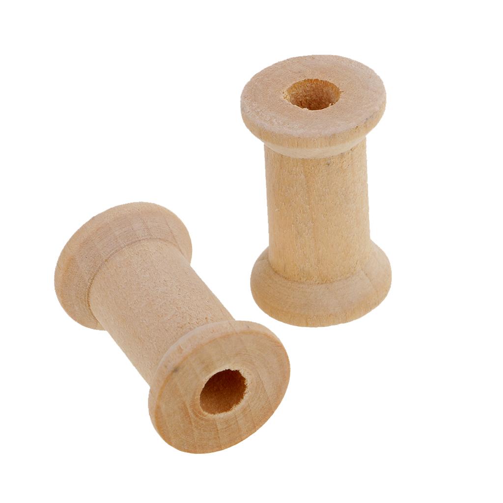 ชุดกระสวยไม้เปล่า 20 ชิ้น อุปก - Thread Bobbins Empty บทวิจารณ์และราคา