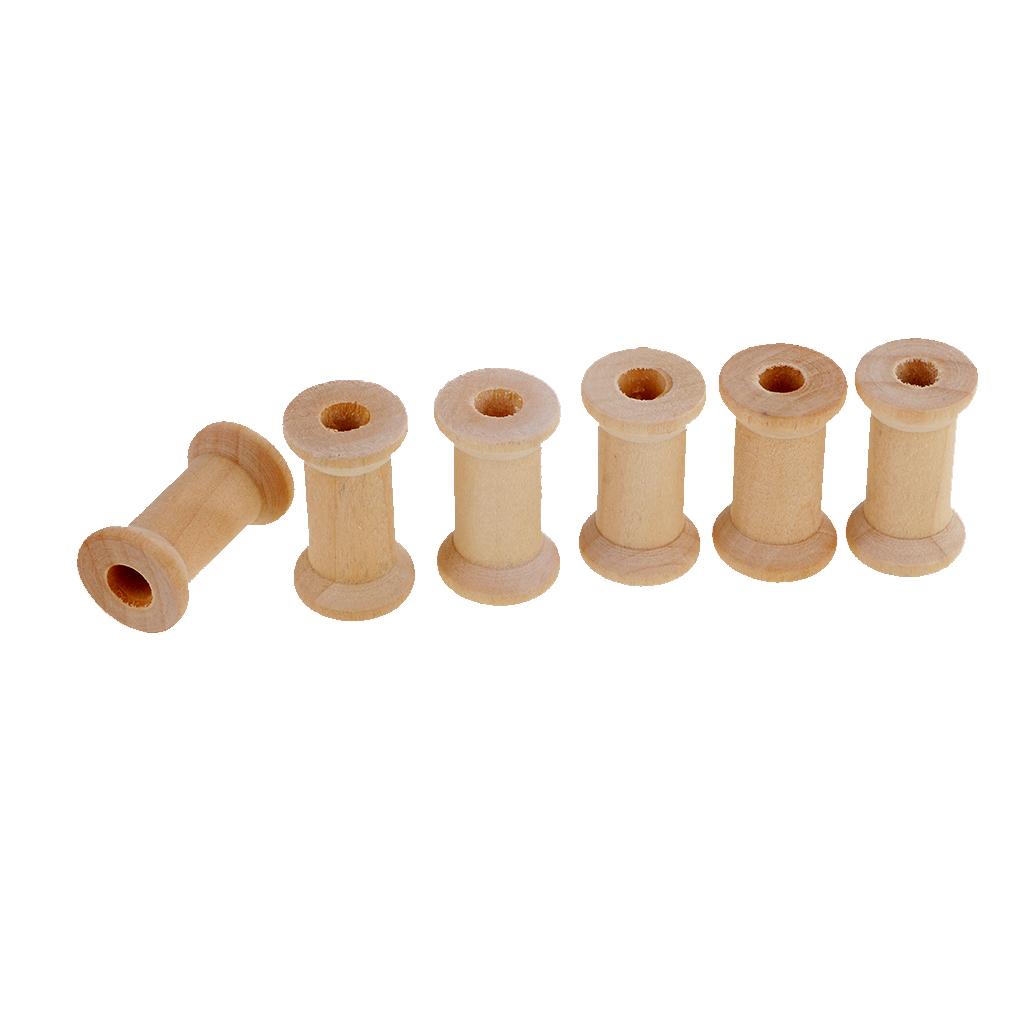 ชุดกระสวยไม้เปล่า 20 ชิ้น อุปก - Thread Bobbins Empty บทวิจารณ์และราคา