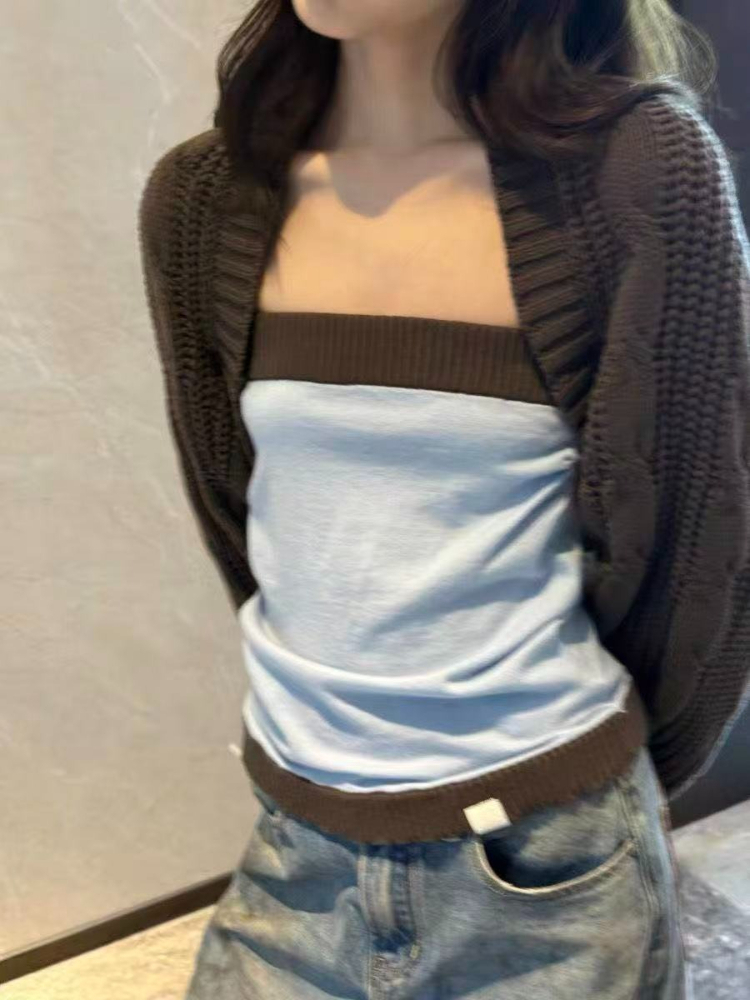 ชุดเซ็ตสองชิ้นสไตล์ Y2K เสื้อค - Sewing Vest บทวิจารณ์และราคา