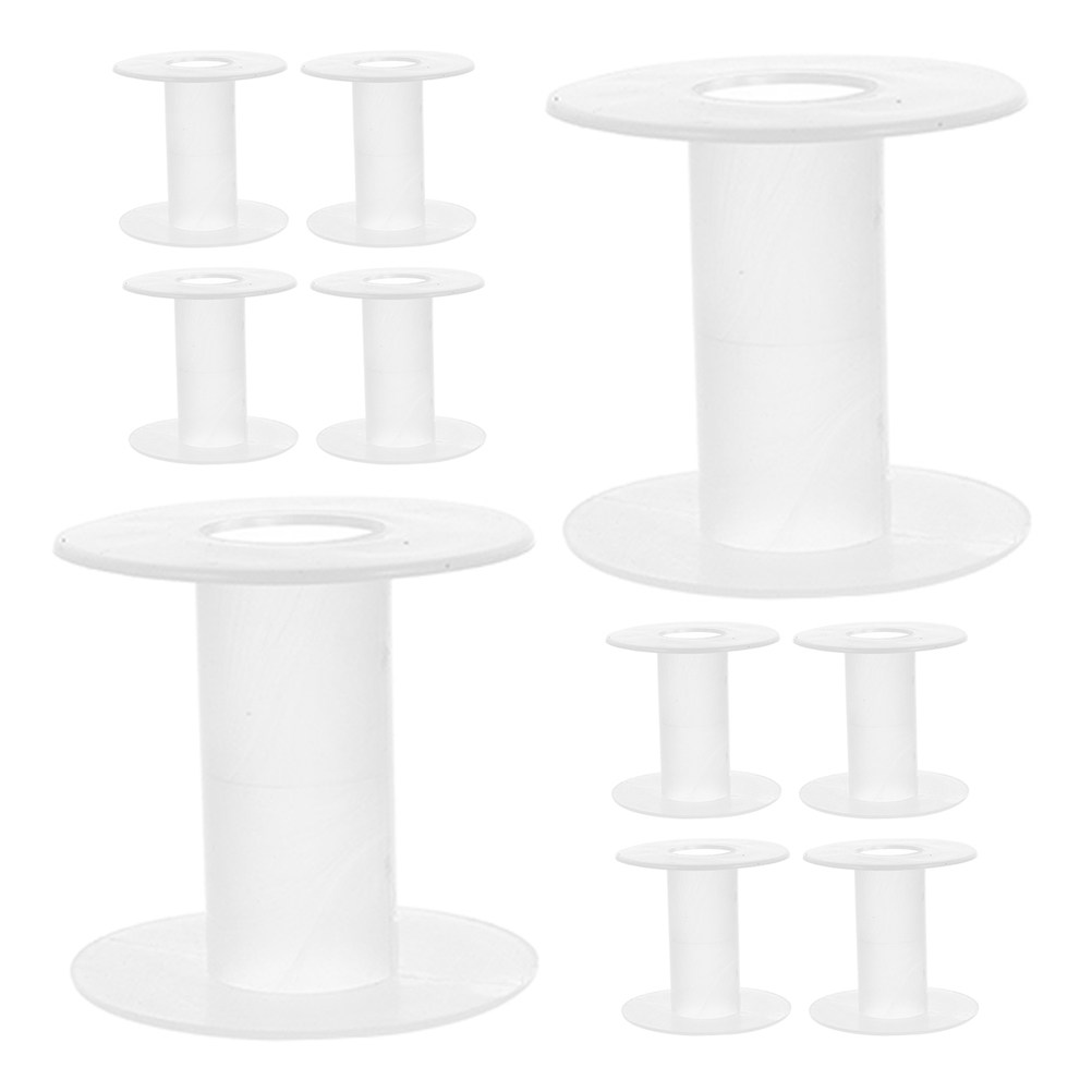 15 ชิ้น แกนพลาสติกสำหรับเก็บด้ - Thread Bobbins Empty บทวิจารณ์และราคา