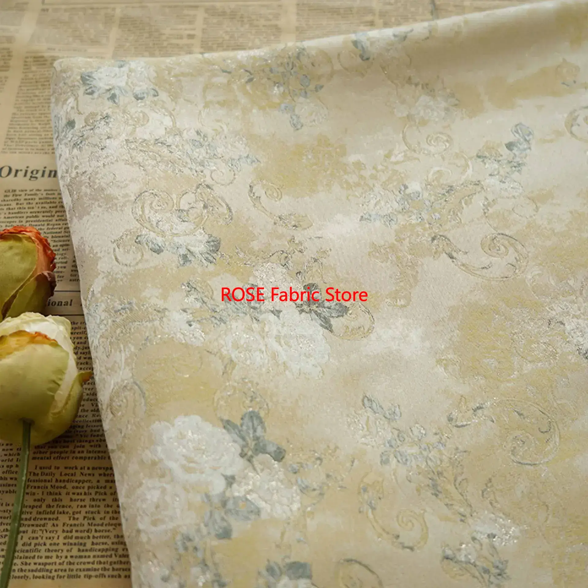 ผ้าไหมแจ็คการ์ดสีเหลืองอ่อนสดใ - Sewing Vest บทวิจารณ์และราคา