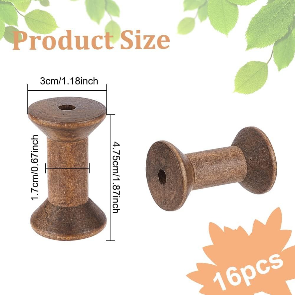แกนม้วนด้ายเปล่า 16 ชิ้น ขนาด  - Thread Bobbins Empty บทวิจารณ์และราคา