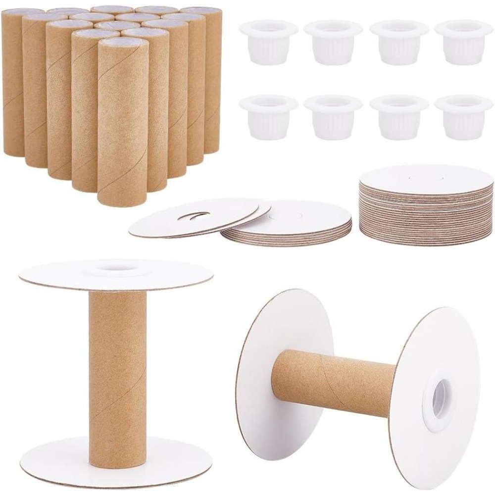 16 ชุด แกนกระดาษเปล่าสำหรับด้า - Thread Bobbins Empty บทวิจารณ์และราคา