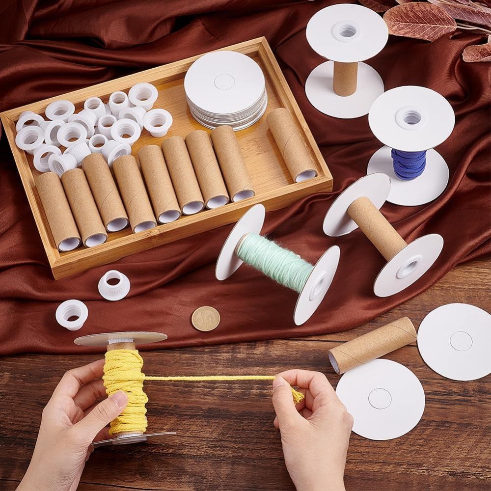 16 ชุด แกนกระดาษเปล่าสำหรับด้า - Thread Bobbins Empty บทวิจารณ์และราคา