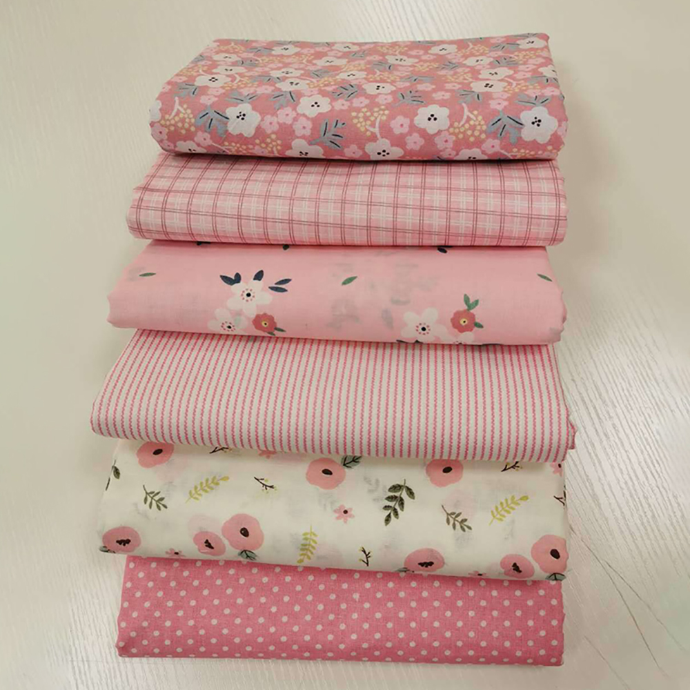 6ชิ้น25/50ซม. ผ้าฝ้ายลายดอกไม้ - Sewing Lab บทวิจารณ์และราคา