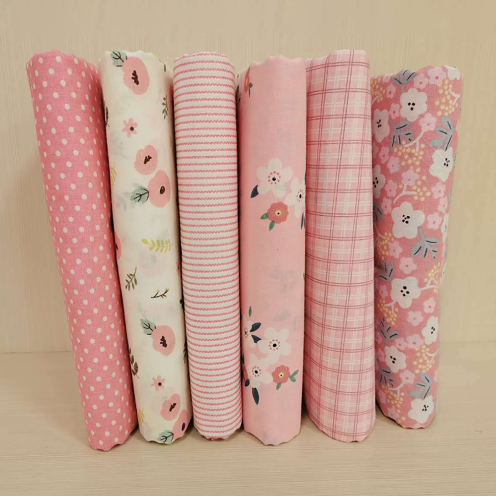 6ชิ้น25/50ซม. ผ้าฝ้ายลายดอกไม้ - Sewing Lab บทวิจารณ์และราคา