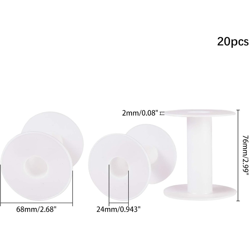 20ชิ้น3นิ้วหลอดด้ายลวดพลาสติกเ - Thread Bobbins Empty บทวิจารณ์และราคา